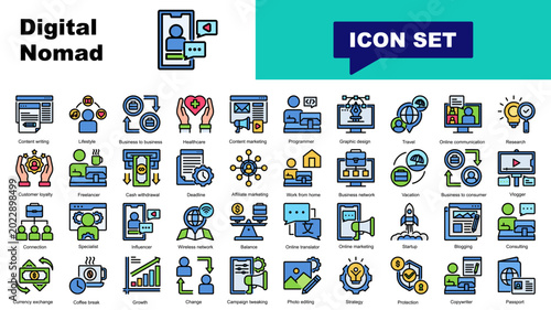 Photos Digital Nomad icon set