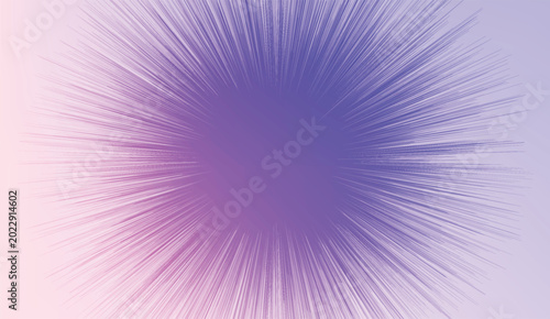 Schilderij op canvas Abstract radial burst of purple and pink light.