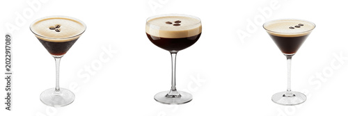 Canvastavla Espresso Martini Collection: Classic Coffee Cocktails with Creamy Foam and Coffe