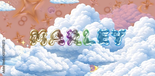 Bild auf Leinwand Marley name