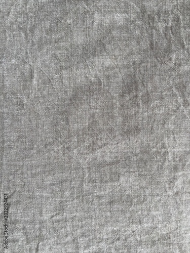 Dark grey woven fabric texture background for textile design and pattern