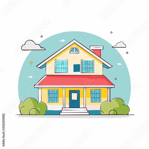 Cartoon House Illustration