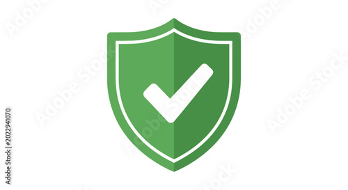 Cuadro en lienzo A green shield icon displays a white checkmark inside it.