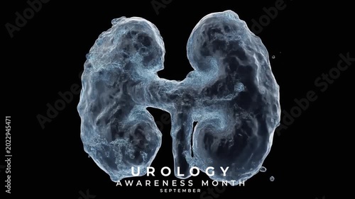 Urology Awareness Month Kidney and Urinary Health Awareness. Animation Video.