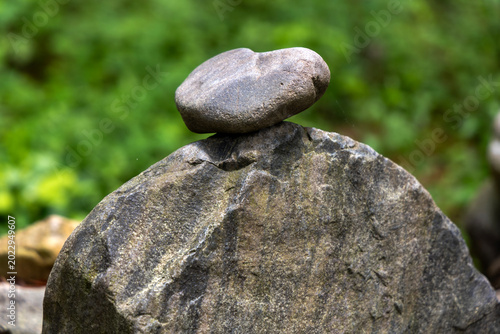 Photography stones on the rocks stone tower