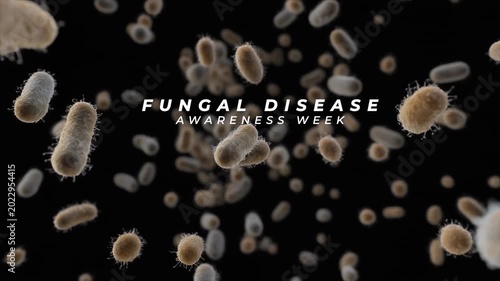 Fungal Disease Awareness Week Understanding Fungal Infections and Hygiene Care. Animation Video