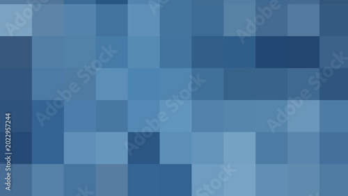 Abstract blue pixel gradient background with geometric blocks and modern digital texture design