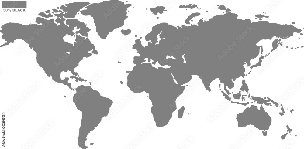 Fototapeta premium Trendy Black World Atlas Vector for Editorial Backgrounds