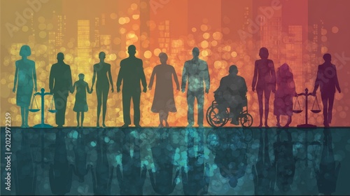 Diversity inclusion and equality concept featuring multicultural human figures symbolizing unity belonging equal opportunity social justice teamwork leadership and inclusive community in modern societ