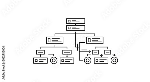 Flowchart diagram, business process, workflow vector, organizational chart