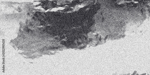 Cuadro en lienzo Abstract grayscale dark cloud formation with grainy texture and diffused light c