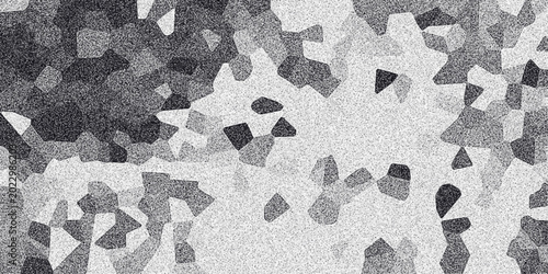 Fotografia Abstract monochrome geometric mosaic pattern with granular texture and varying s