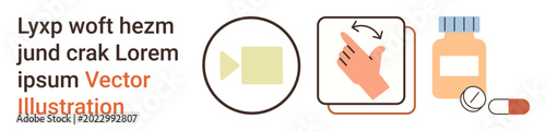 Fotografija Healthcare, virtual communication, telemedicine, pharmaceuticals, digital interaction, tutorials
