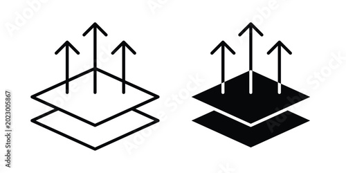 Foto Breathable icon simple Icon suitable for projects