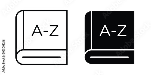 Obraz na plátně Dictionaries icon simple Icon suitable for projects