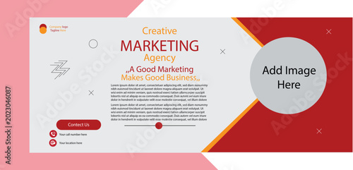 Schilderij op canvas creative marketing agency add vector illustration work templates with eps file