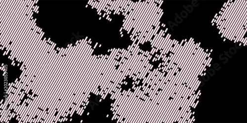Foto Abstract pink striped camouflage pattern with flowing geometric line texture on