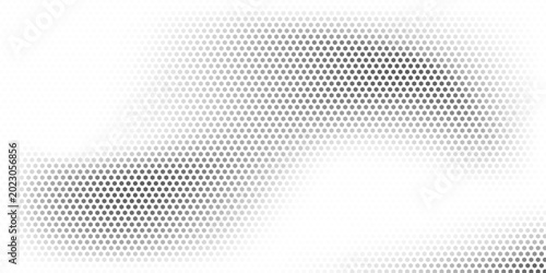 Foto A black and white photo of a patterned fabric with many small dots