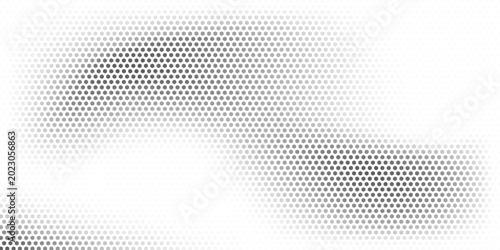 Quadro su tela A black and white photo of a patterned fabric with many small dots