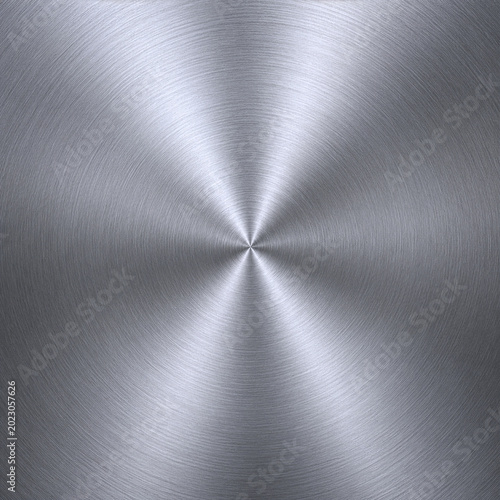 Принти на полотні Realistic brushed metal texture with polished stainless steel finish