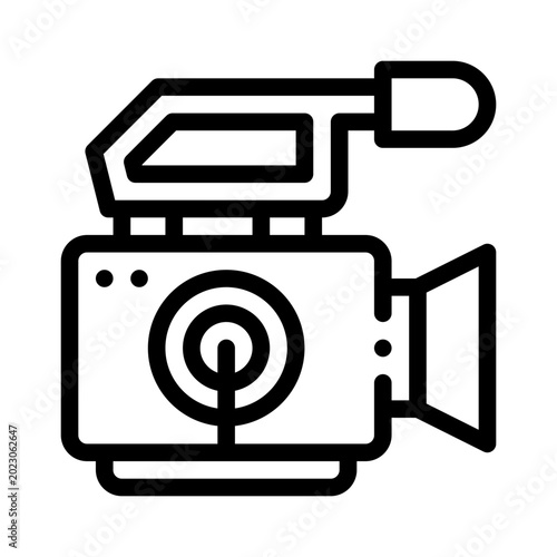 camera line icon