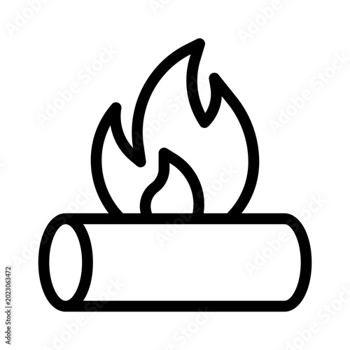 фотографія fire line icon