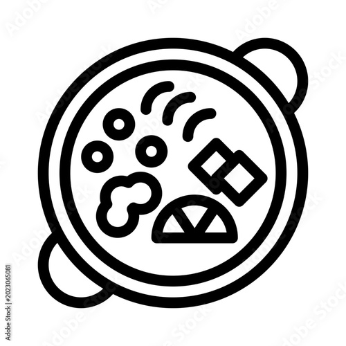 paella line icon