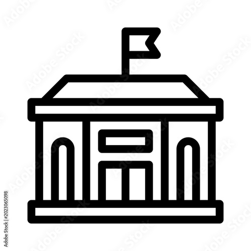 parliament line icon