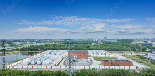Large-Scale Centralized Energy Storage Power Station Under Clear Blue Sky