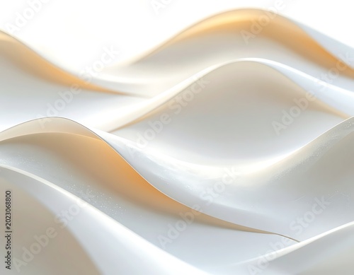 Soft white fabric waves gently folded.