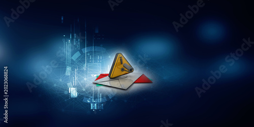 3d rendering Envelope under CCTV camera
    