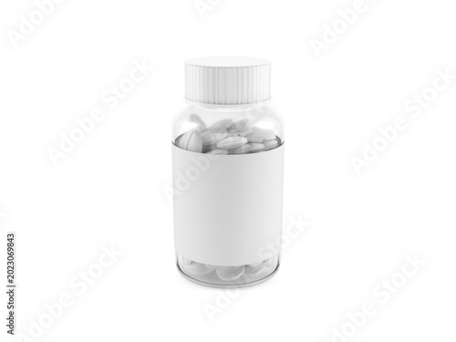 Bottle with pills