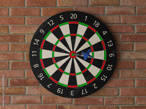 Dartboard and dart