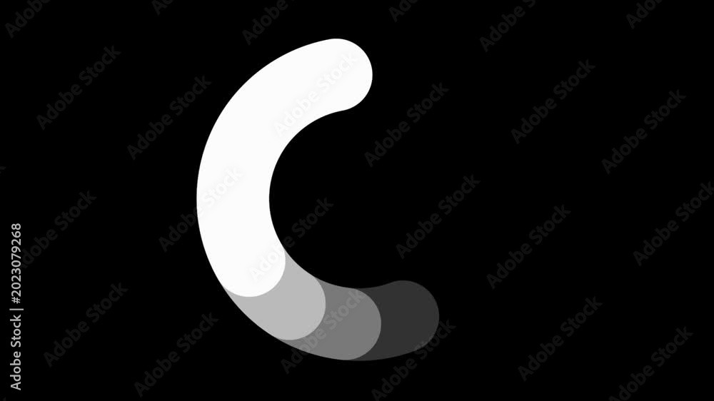 Minimalist Black Loading Spinners and Buffering Icons Pack on Green ...