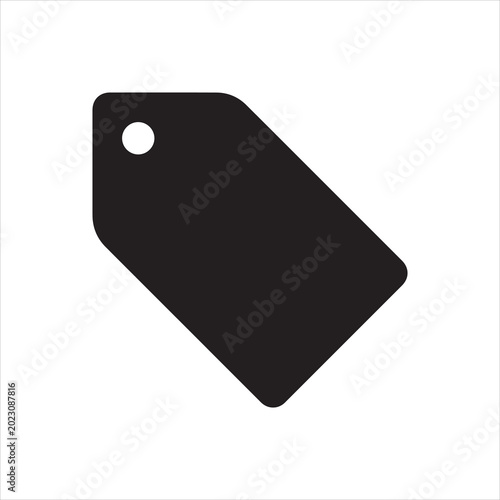Φωτογραφία Hangtag, hang tag label flat icon for apps and websites