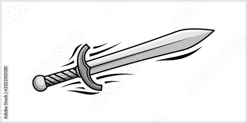фотографія Medieval Sword in Motion
