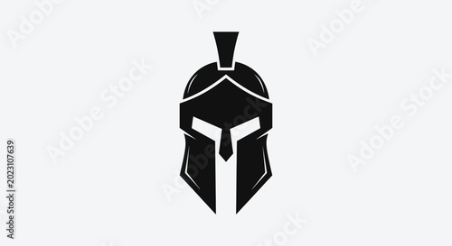 Fotografija Spartan helmet symbol isolated on white