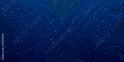 abstract circuit pattern with intersecting lines and nodes blue gradient background high quality professional detailed