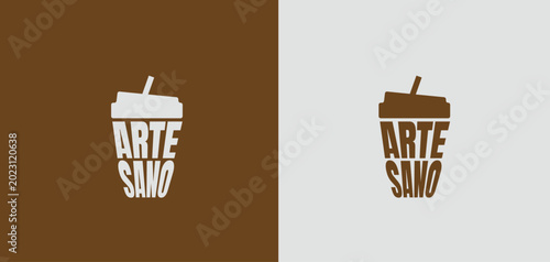 Minimalist coffee shop logo template suitable for cafes, coffee houses, espresso bars, bakeries, restaurants, and beverage brands. Clean minimalist vector design with premium branding style.