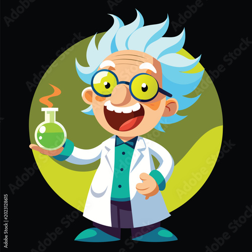 a cartoon illustration of a mad scientist with wi (1)(2)