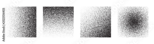 Fotografia distress grain stipple texture gradient elements vector set