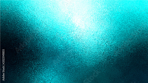 Schilderij op canvas Abstract teal glass textured background, depicting ethereal sense mystery and depth