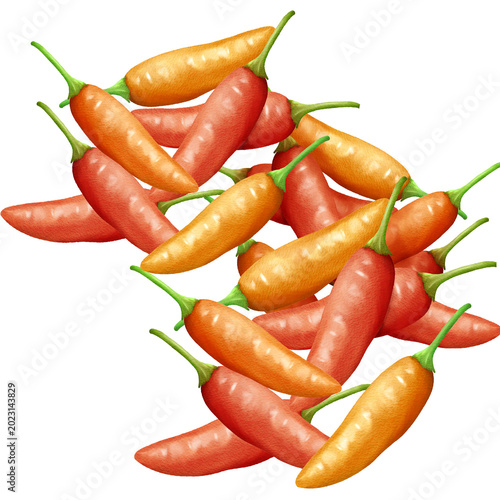 Foto illustration of fresh chilies