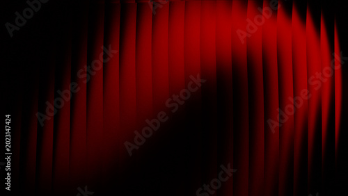 Red and black colors with vertical lines or dense bars arranged across the screen. These lines have a subtle curved or wavy effect, giving a dynamic and fluid feel.