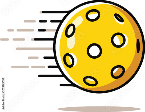 Vector Illustration of a Yellow Round Button Icon Isolated on White Background