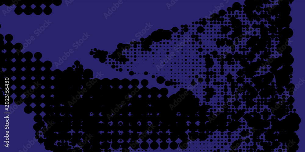 Obraz premium blue tone background with black dots abstract dynamic and very elegant