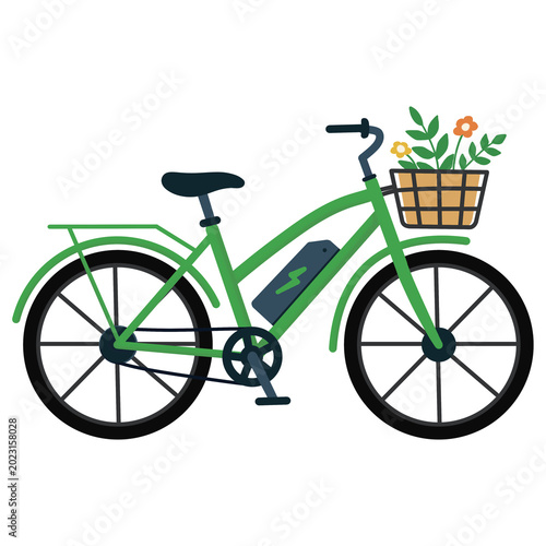 bicycle and flowers