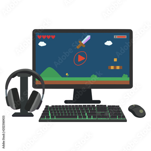 gaming computer set