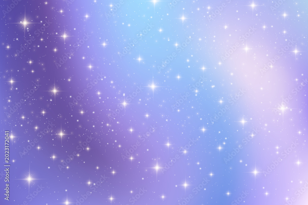 Photography Cosmic galaxy backdrop with violet gradient and celestial sparkle