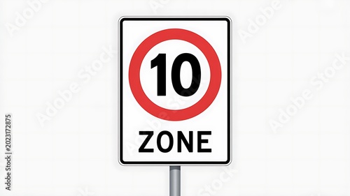 Speed limit sign, traffic sign, road sign, speed zone warning